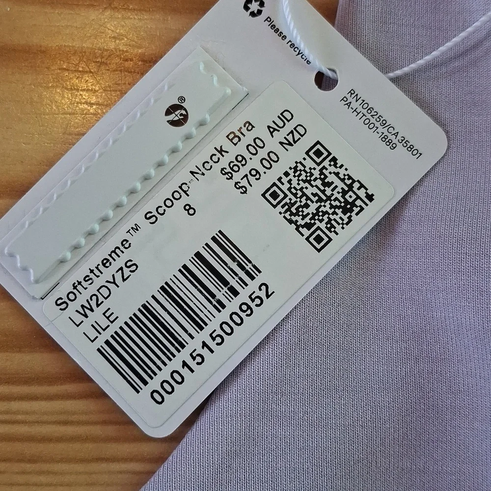 Lululemon Athletica Lavender Sports BRA - Picture 6 of 7